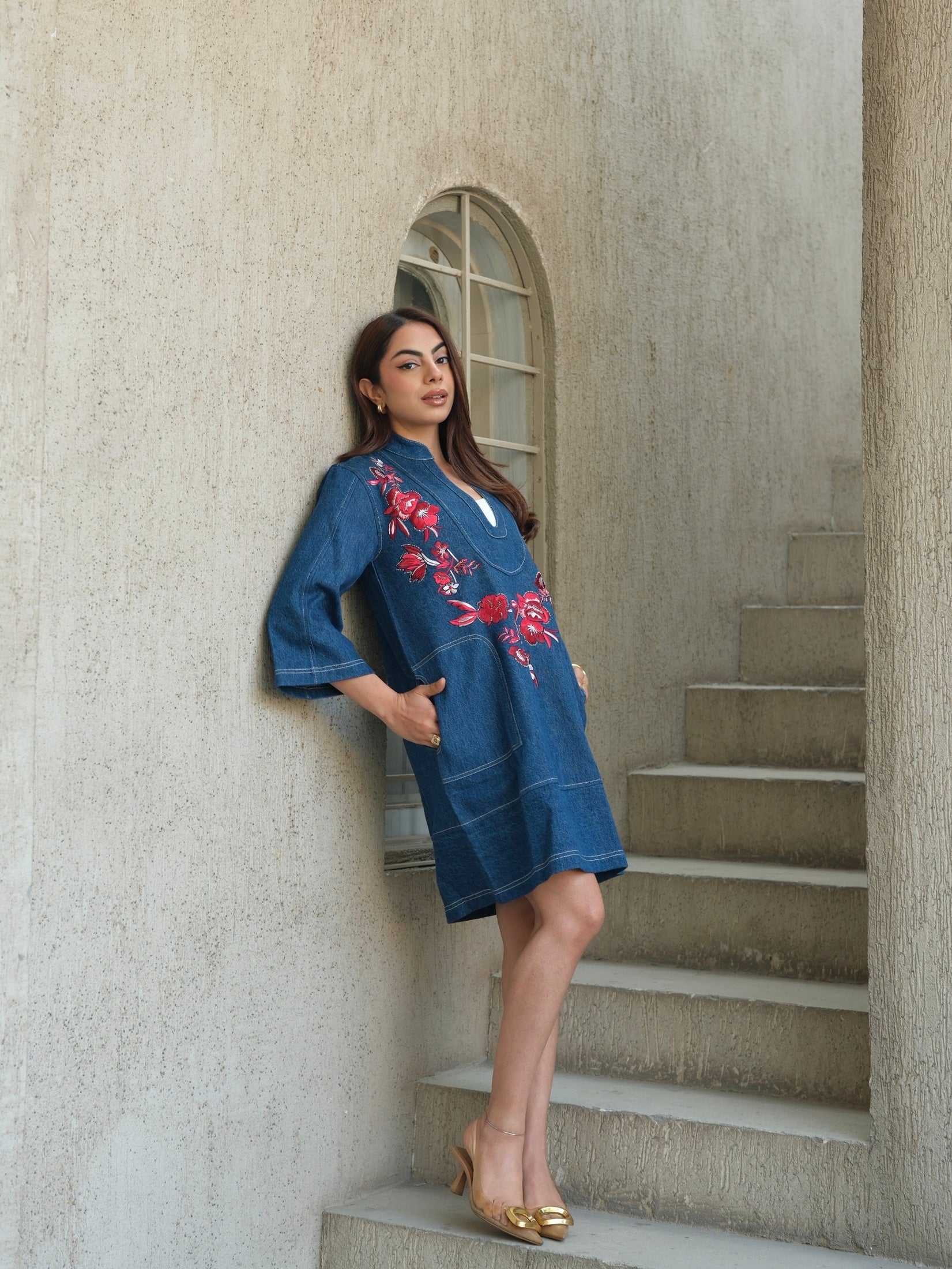 FIORELLA DRESS - RED