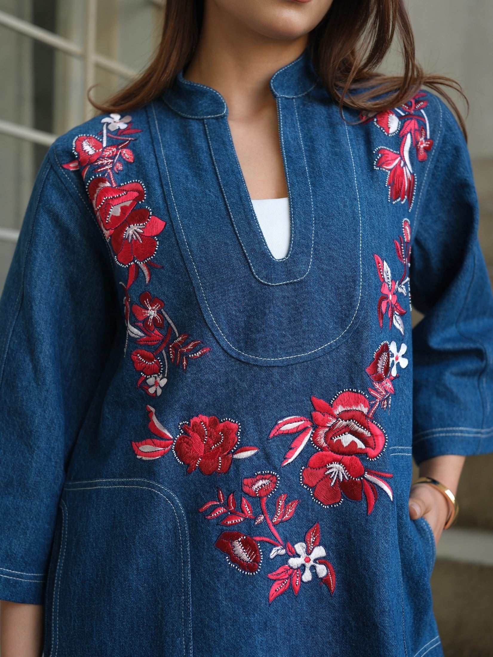 FIORELLA DRESS - RED