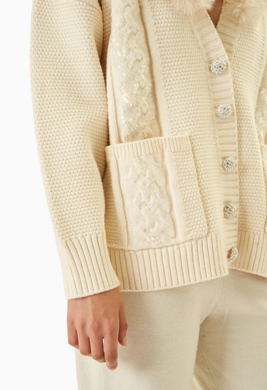 KATE CARDIGAN - IVORY