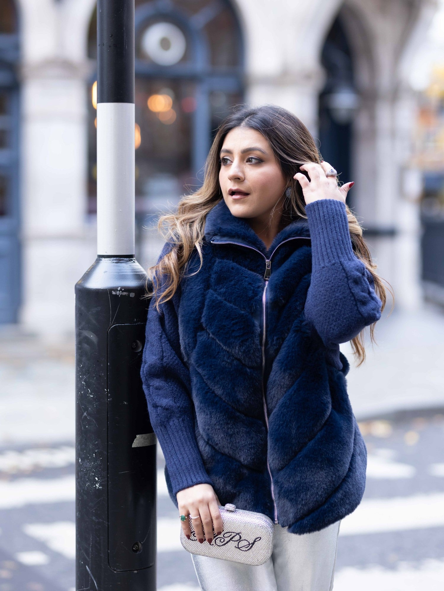 Katherine Coat - Navy Blue